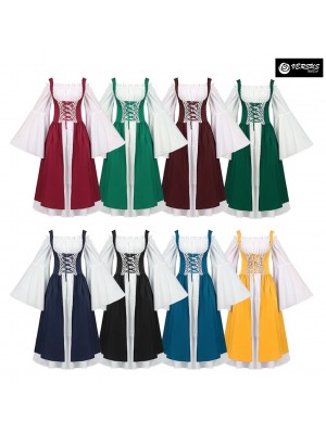 Vestito Abito Epoca Locandiera Rinascimento Medioevo Teatro Period Dress EPOCA05